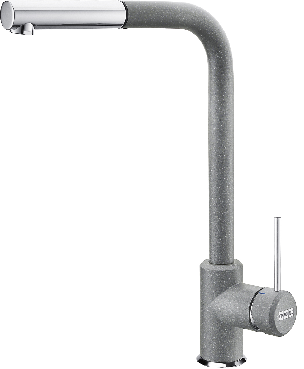Кухонный смеситель Franke SIRIUS с выдвижным изливом Серый камень (115.0476.824)