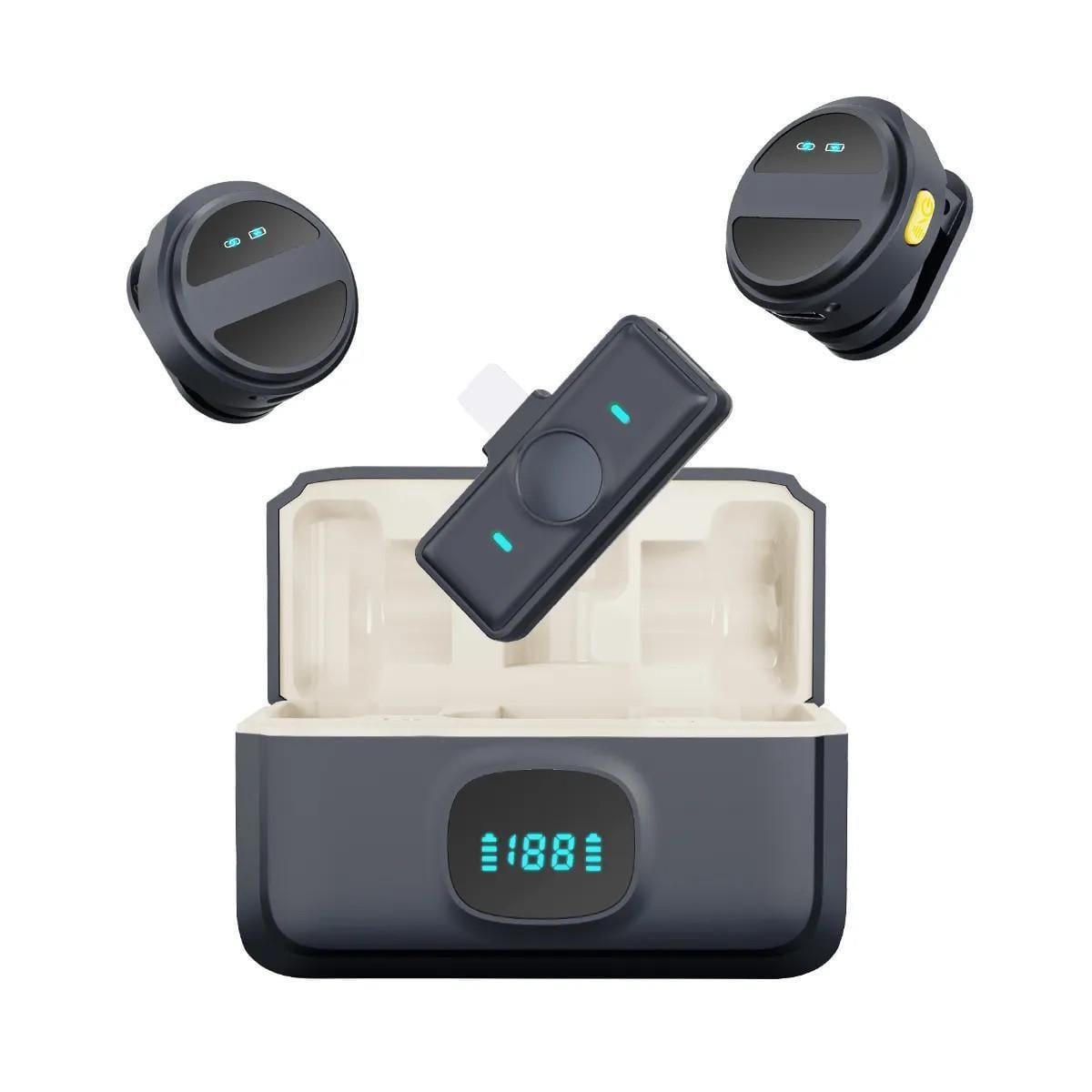Микрофон двойной беспроводной AC Prof SX21 на магните для iPhone Android Type-C (2552081793)