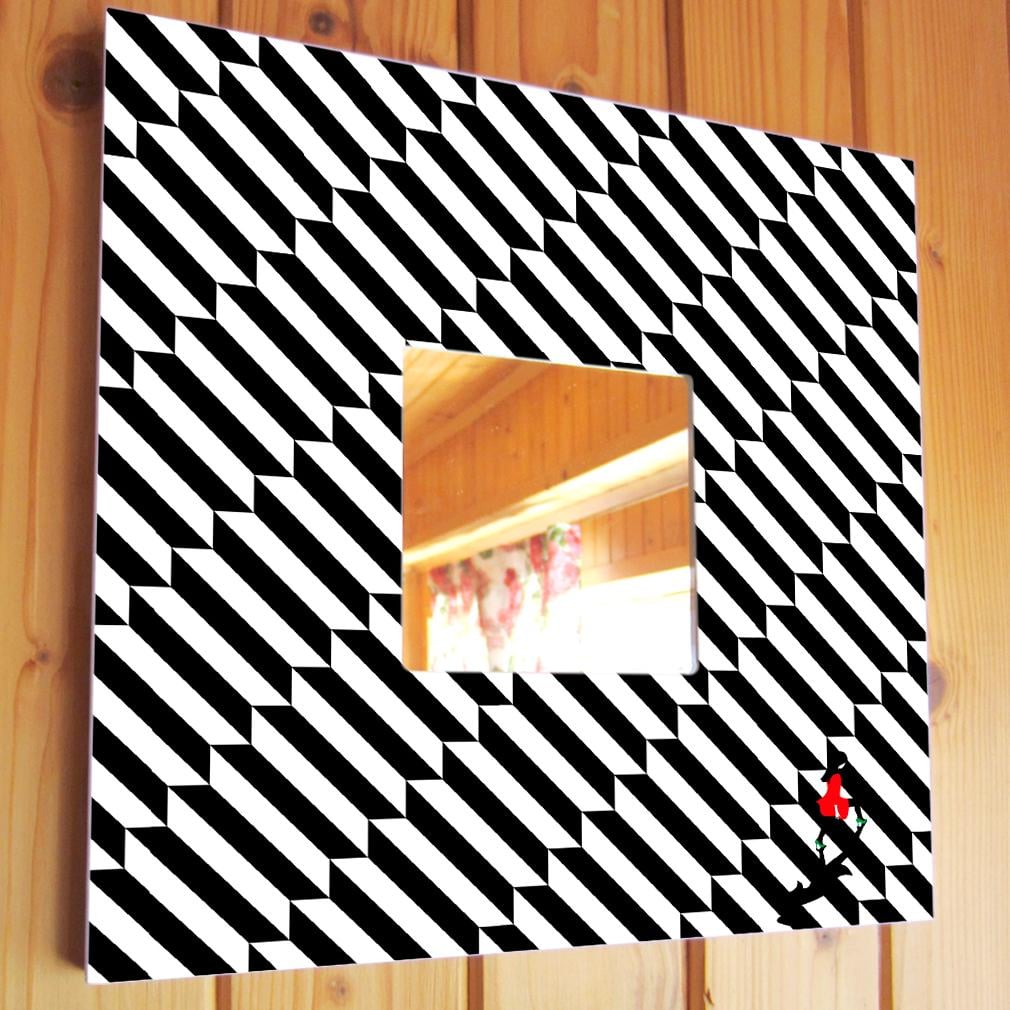 Зеркало декоративное Ступени Абстракция 260х260 мм (M00578)