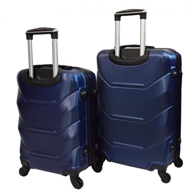 Комплект чемоданов пластиковых Bonro 2019 средний и большой 2 шт. Темно-синий (2670149106) - фото 2 Комплект чемоданов пластиковых Bonro 2019 средний и большой 2 шт. Темно-синий (2670149106) - фото 2