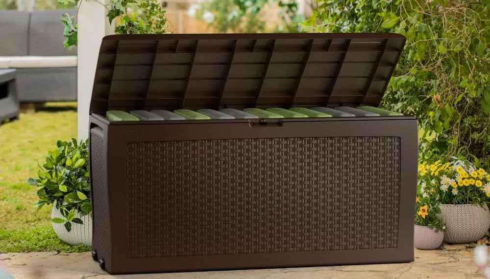 Сундук садовый для инвентаря Keter Samoa Rattan Box 270L Brown - фото 2