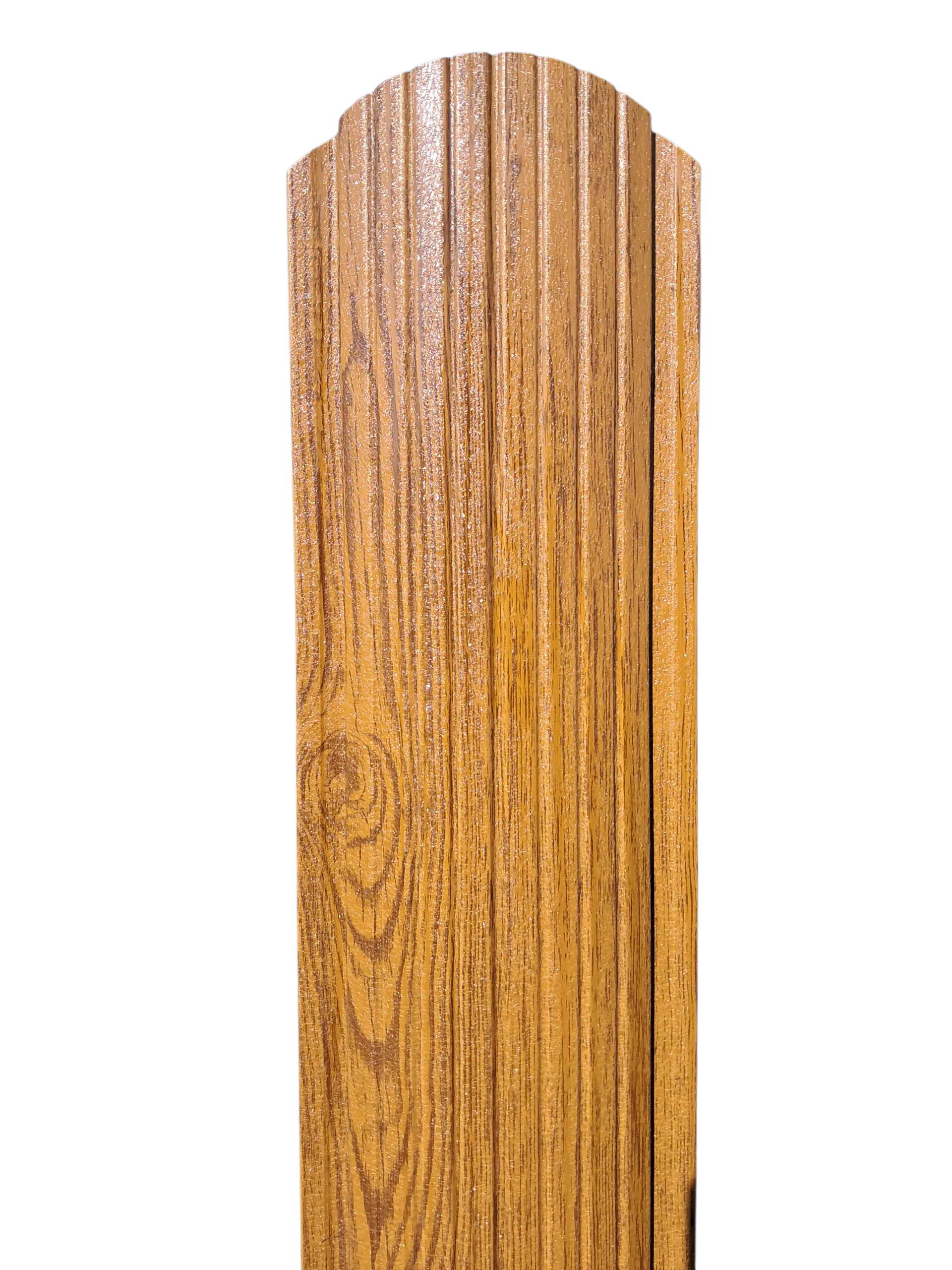 Штахетник металлический Дуб 3Д полукруглый усиленный двухсторонний 1,8 м (29172463)