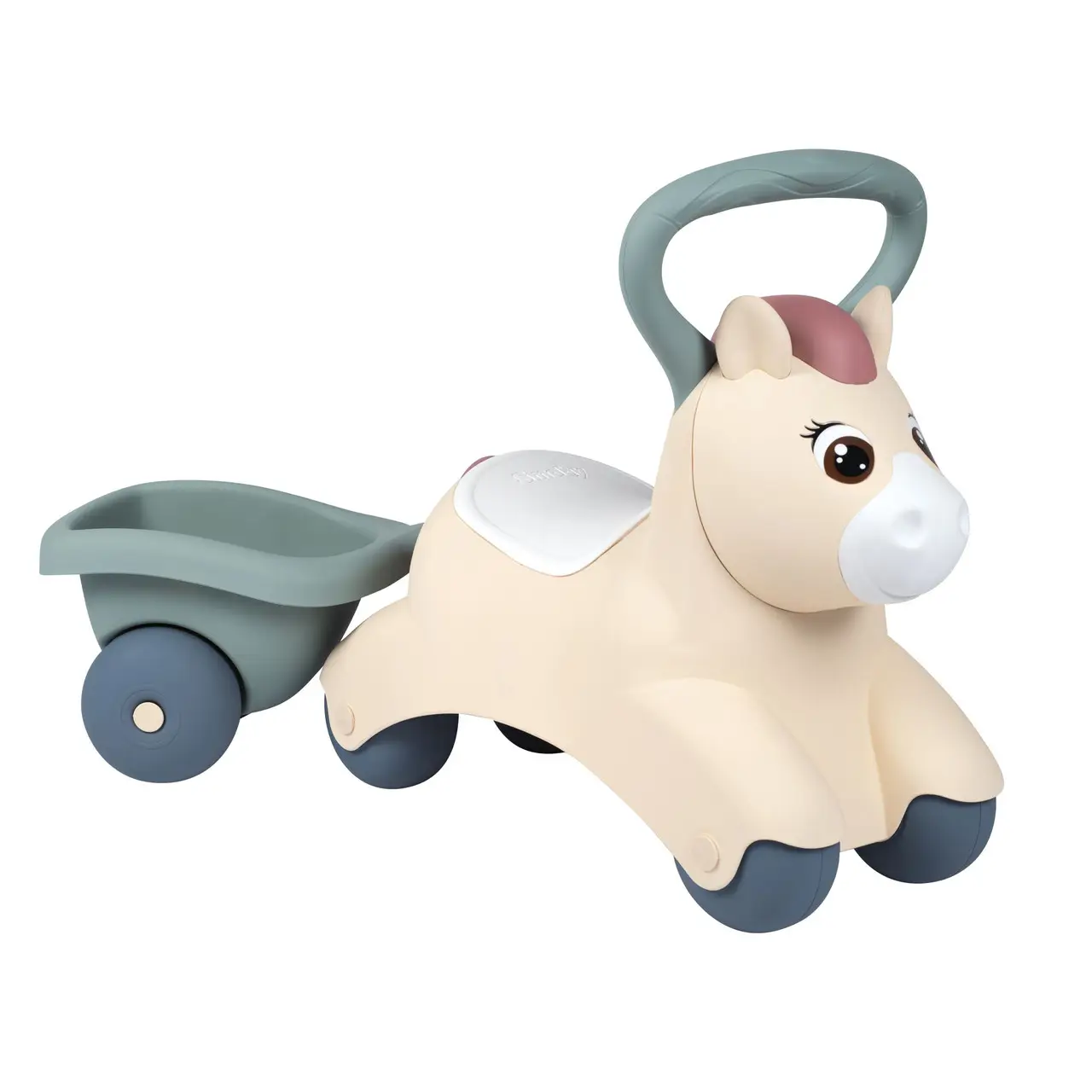 Машинка для катания детская Smoby Little Пони с прицепом 140502 с 1 года