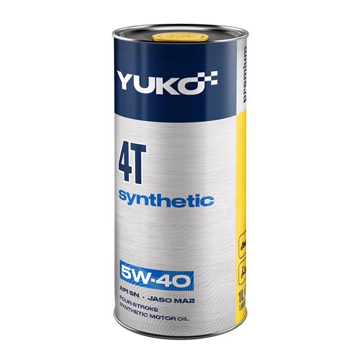 Моторное масло YUKO SYNTHETIC 4T 5W-40, API SN 1 л (156417)