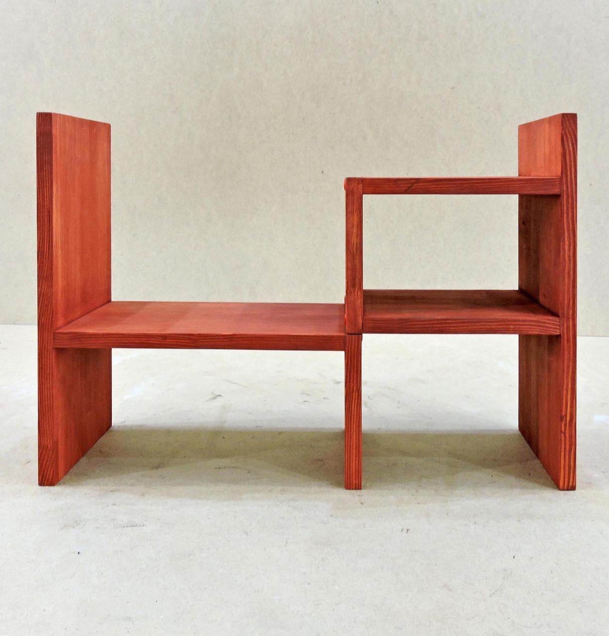 Полка книжная настольная из дерева Латинара Коралл (КПА-022514)