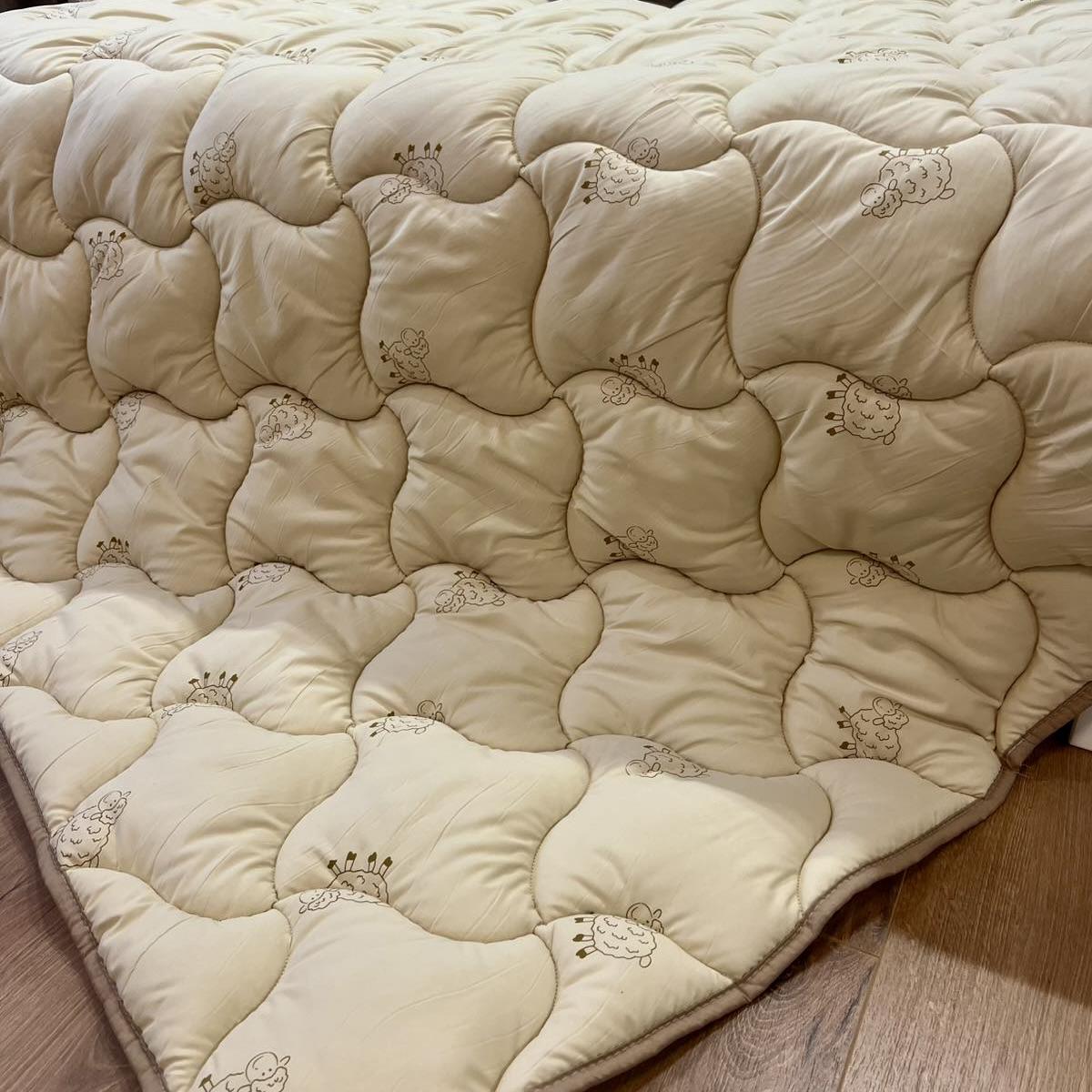 Ковдра зимова вовняна Wool Comfort євро 400 г/м2 200x215 см (Ковдра L1-3) - фото 3