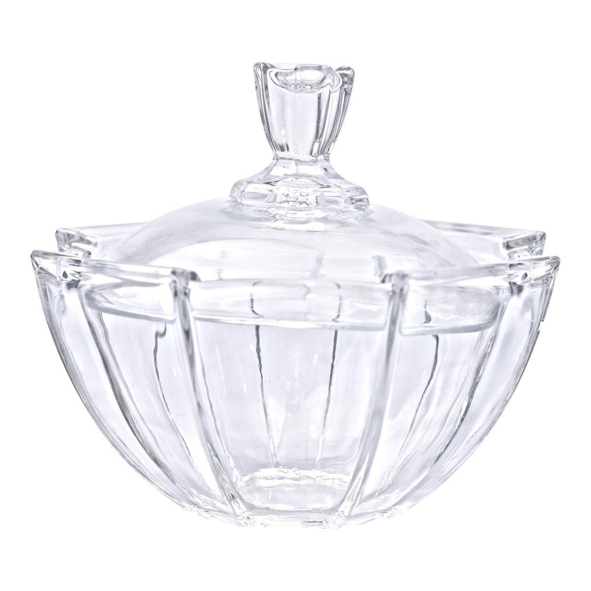Цукорниця з кришкою кругла скляна Ø 15 см (HP-4-120) - фото 2 Цукорниця з кришкою кругла скляна Ø 15 см (HP-4-120) - фото 2