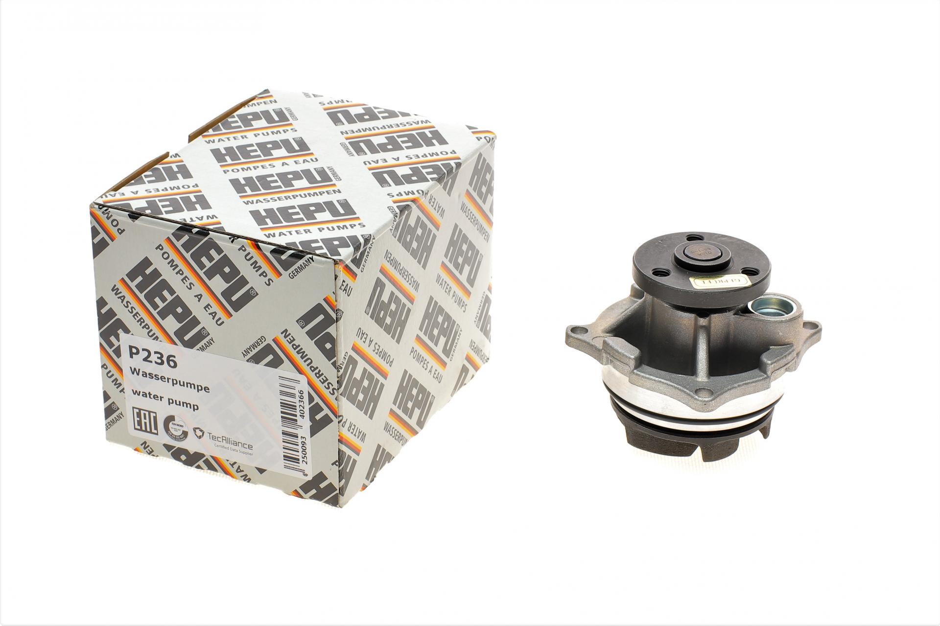 Помпа воды Hepu Ford Focus I/Mondeo II/Transit/Tourneo Connect 1.6/1.8/2.0 16V 02-13 P236