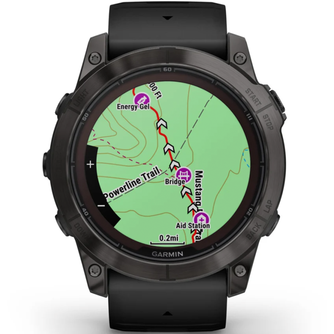 Смарт-часы Garmin Fenix 7X Pro Sapphire Solar Carbon G. DLC Tit. with Black Band (010-02778-10/11) - фото 3