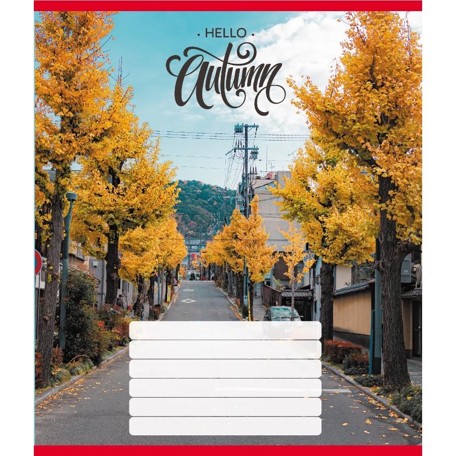 Шкільний зошит Привіт осінь 018-530117K-5 в клітинку 18 аркушів (RLT55206)