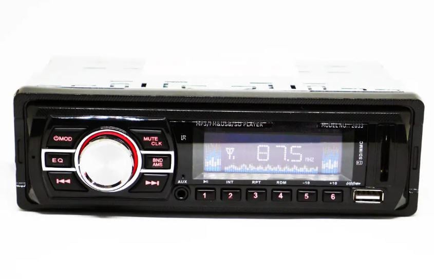 Автомагнитола 1DIN 2033 MP3/USB/SDMMC/FM/AUX/пульт 4x50 Вт (17510)