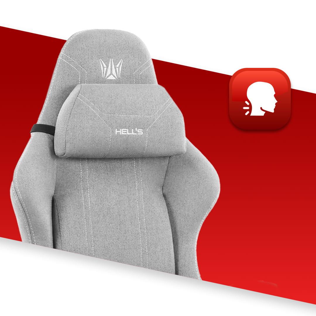 Компьютерное кресло Hell’s HC-1014 ткань Grey-White (5907196010361) - фото 6 Компьютерное кресло Hell’s HC-1014 ткань Grey-White (5907196010361) - фото 6