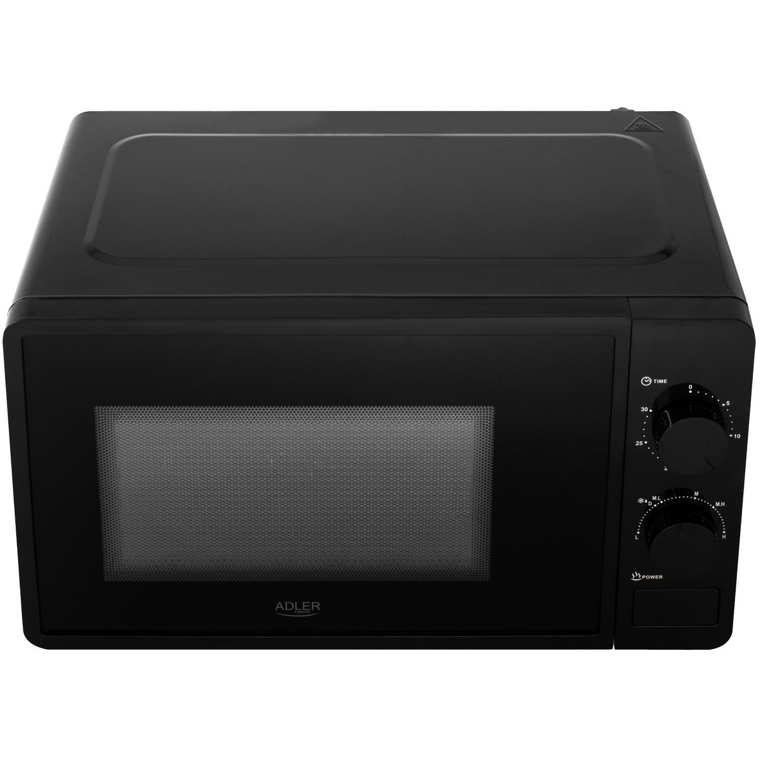 Микроволновая печь Adler AD 6206 механическое управление ручка 20 л 700 Вт Black (AD6206) - фото 2 Микроволновая печь Adler AD 6206 механическое управление ручка 20 л 700 Вт Black (AD6206) - фото 2