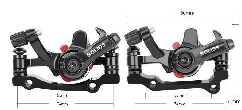 Тормозная машинка Bolids F180/R160 дисковая велосипедная - фото 3 Тормозная машинка Bolids F180/R160 дисковая велосипедная - фото 3