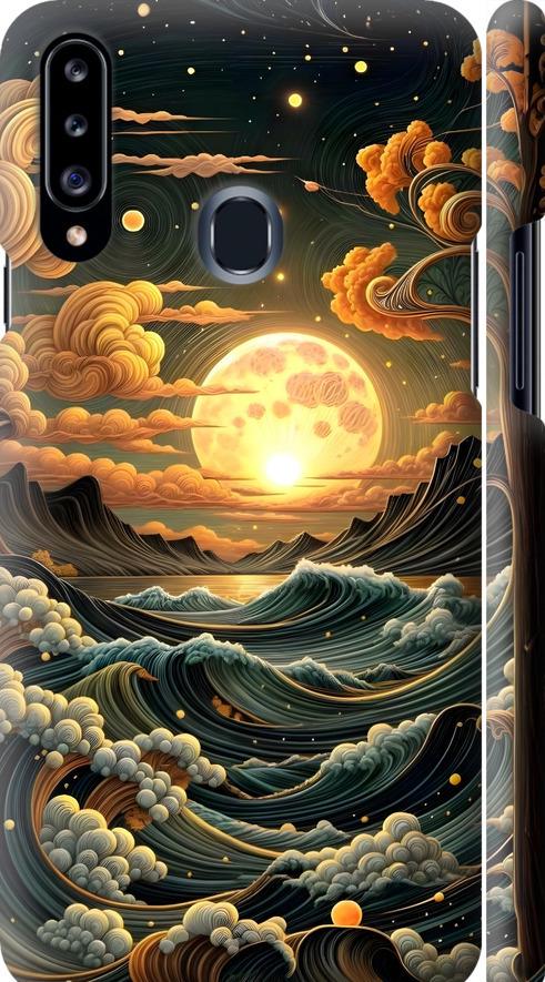 Чохол на Samsung Galaxy A20s A207F Арт хвилі (6332m-1775-42517)