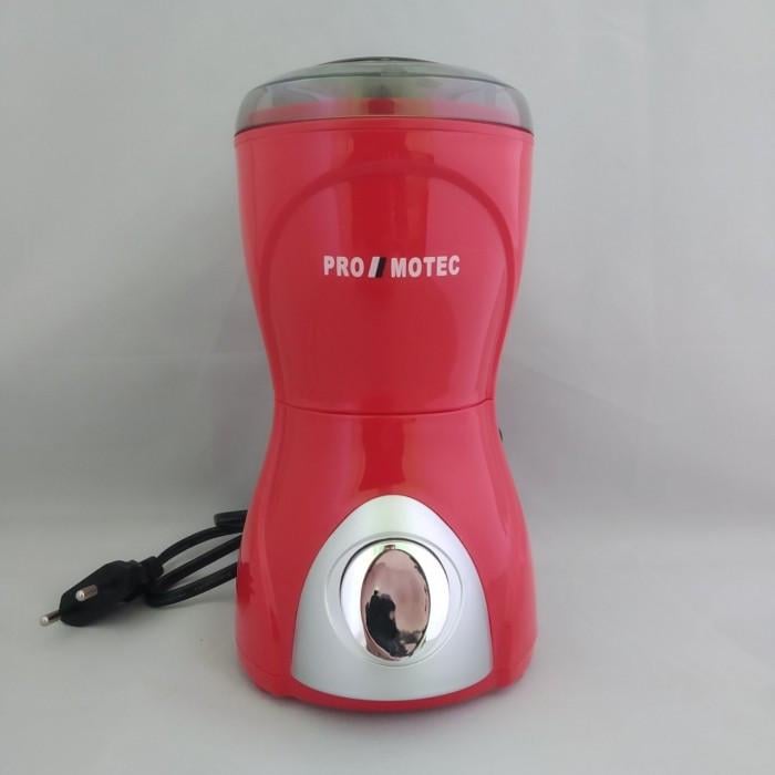 Компактна кавомолка Promotec PM-593 подрібнювач 280W Червоний (92067)