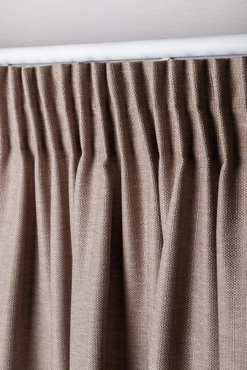 Шторы HYGG Elegant с льняной структурой 2х2,5-3 м Розово-коричневый (113236)