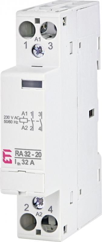 Контактор модульный ETI RA 32-20 2P 32A 2NO 230V (2464075)