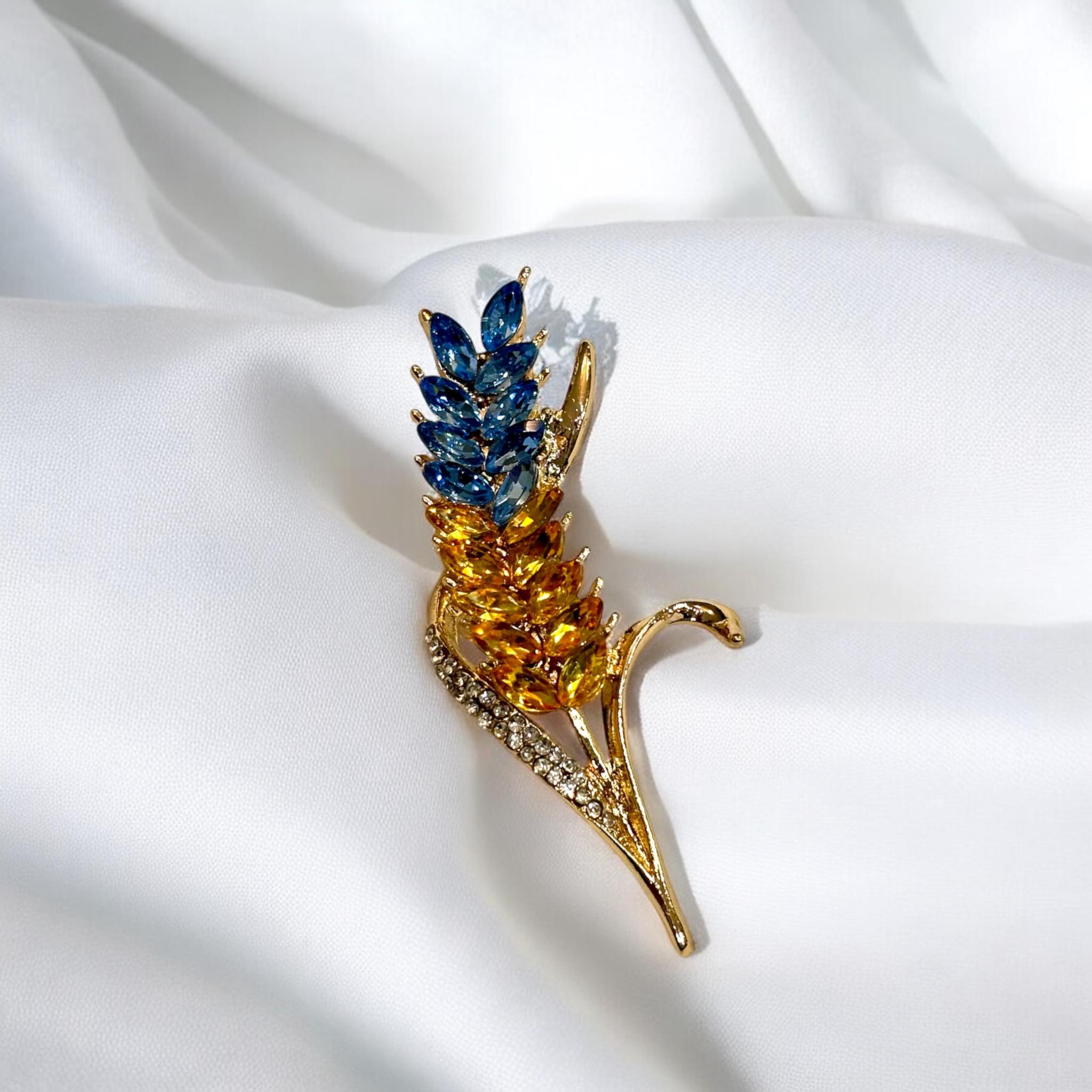 Брошь Mirshine Spica Yellow/Blue (22586712) Брошь Mirshine Spica Yellow/Blue (22586712)