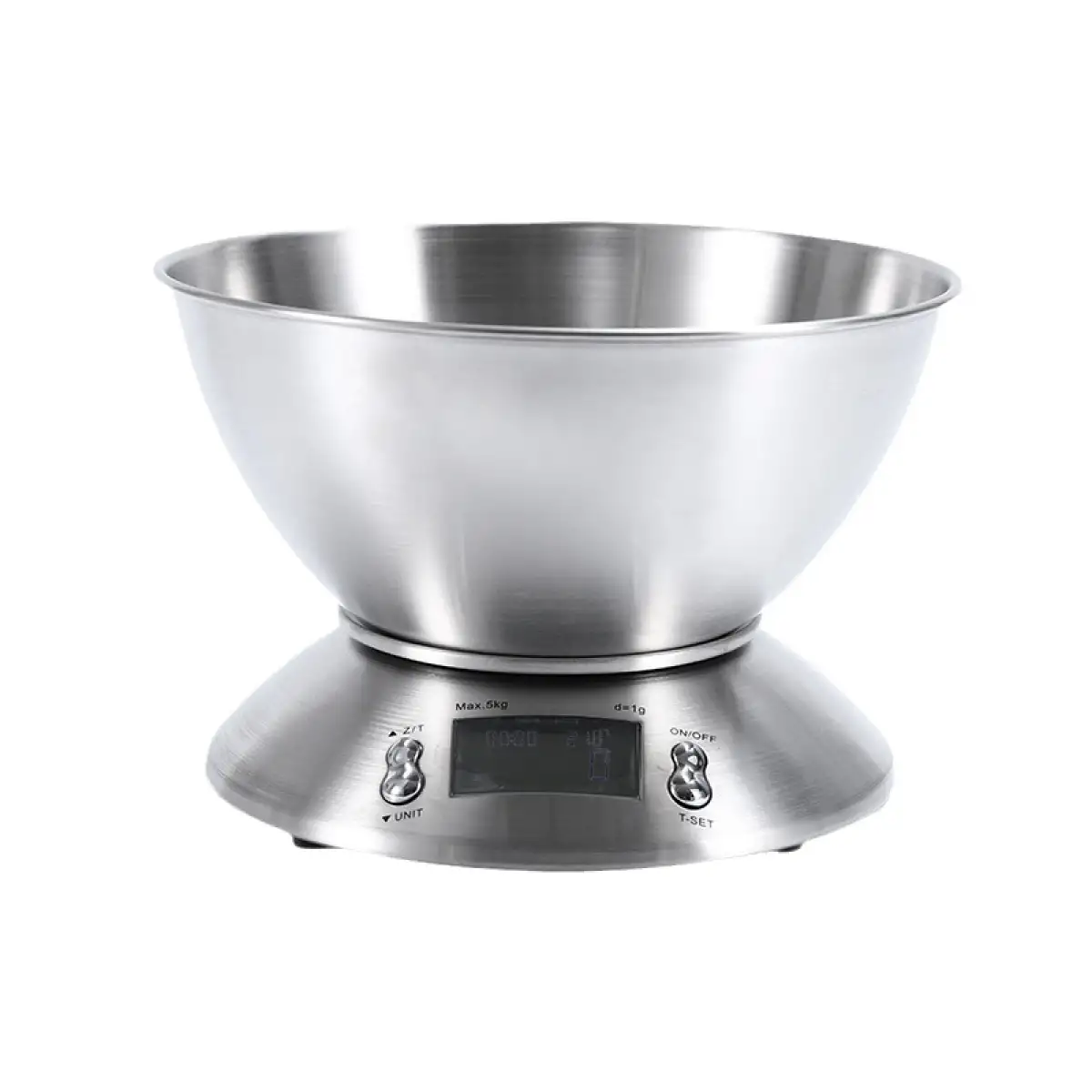 Весы кухонные Sokany SK1204 электронные с чашей нержавеющая сталь до 5 кг (118-107-SK1204)