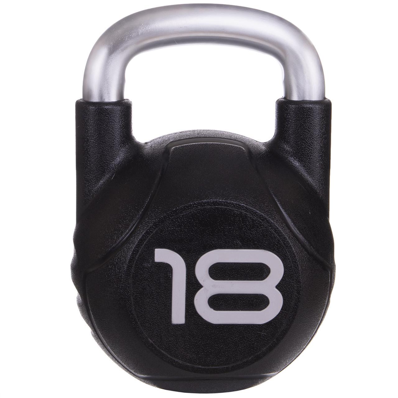 Гиря цільна Zelart TA-2681-18 з поліуретановим покриттям і хромованою ручкою вага 18 кг (2532858645) Гиря цільна Zelart TA-2681-18 з поліуретановим покриттям і хромованою ручкою вага 18 кг (2532858645)