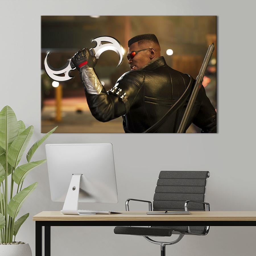 Настенный декор картина на холсте для интерьера Blade 120x80 см (692-1)