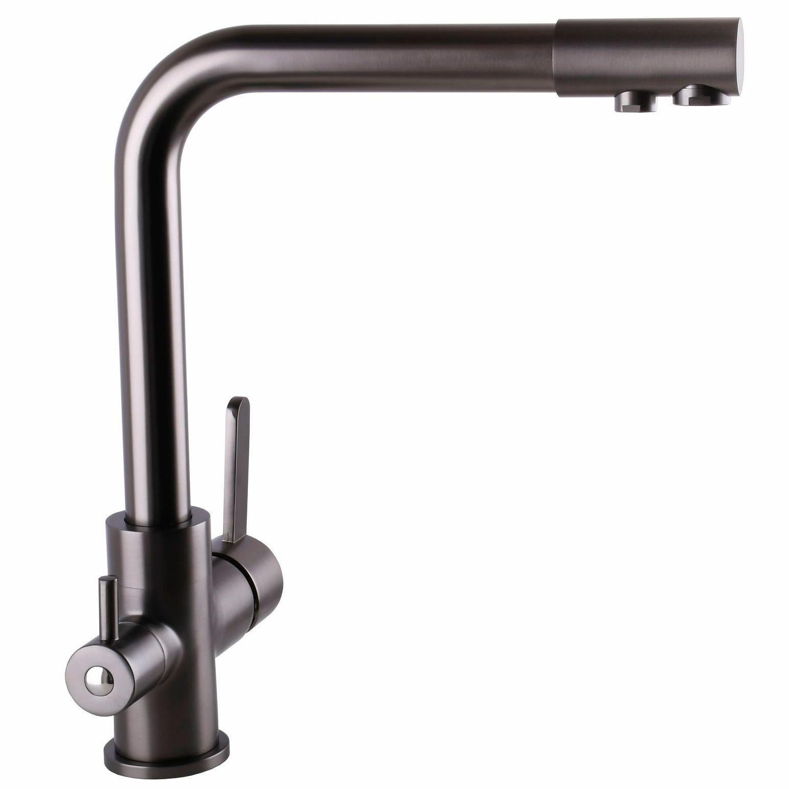 Смеситель для кухни под осмос Globus Lux Lazer GLLR-0444-11-Graphite (0269)