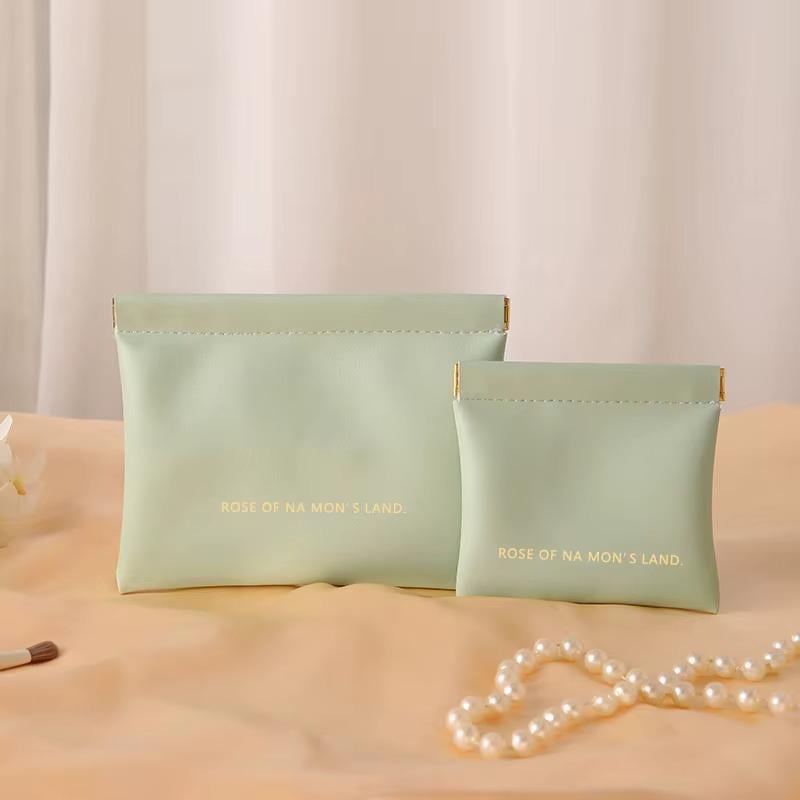 Косметички для хранения аксессуаров 14х18/11х12 см 2 шт. Зеленый