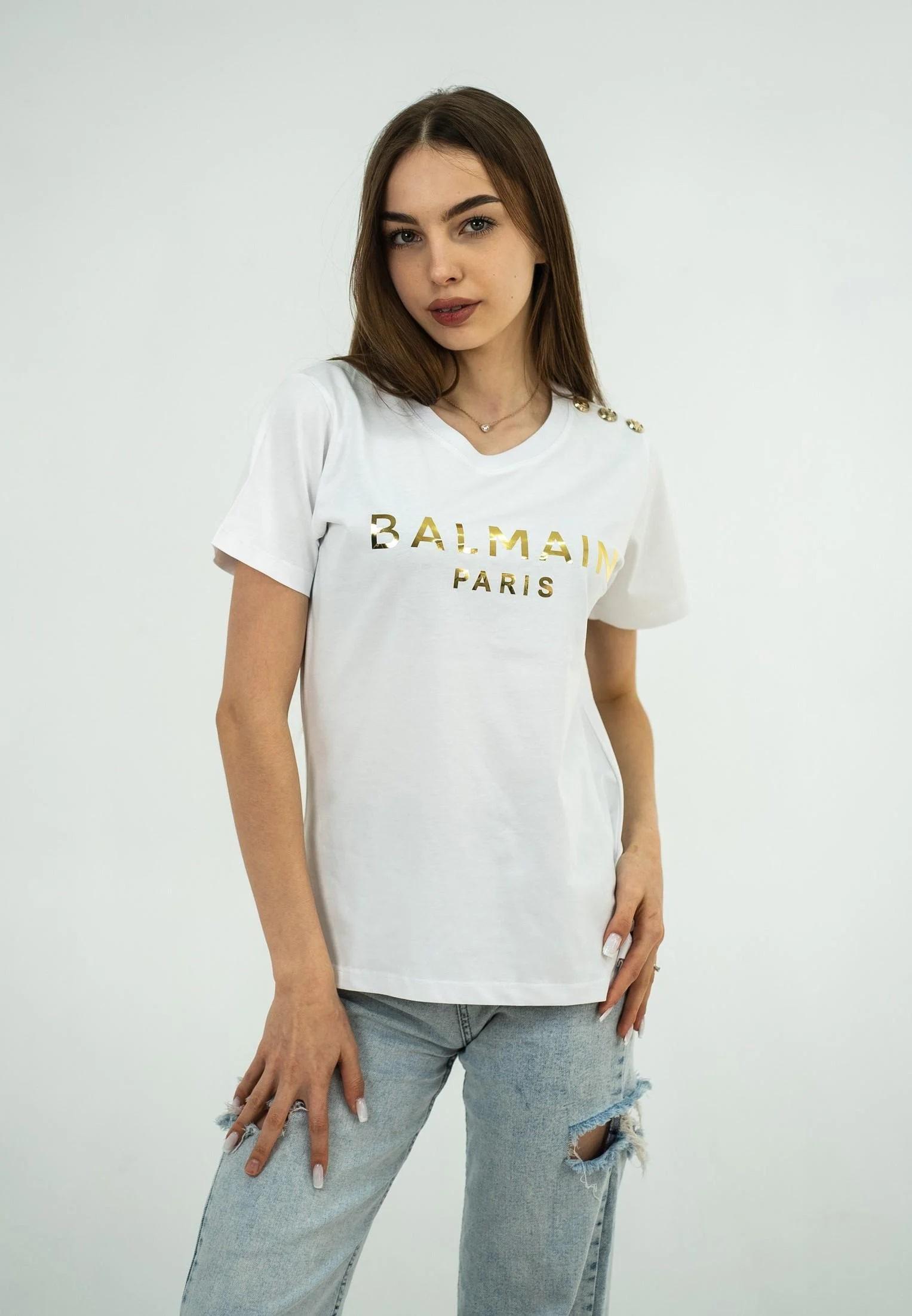 Футболка жіноча BALMAIN KB-22215 XXL White