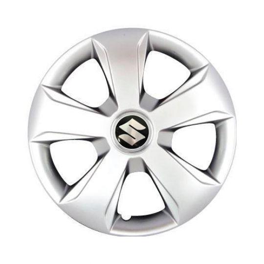 Автомобильные колпаки SKS 102 R13 с логотипом Suzuki 4 шт. Серебристый