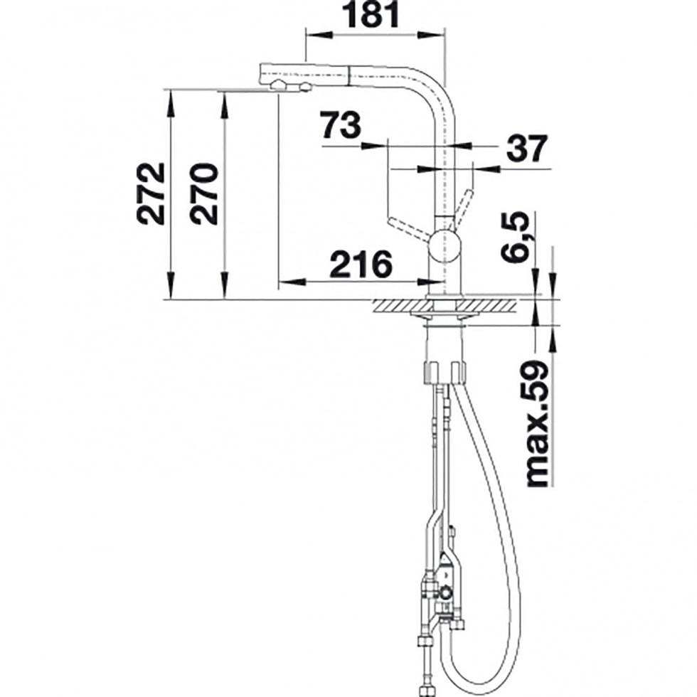 Смеситель кухонный Blanco 525207 FONTAS-S ІІ (32517) - фото 2