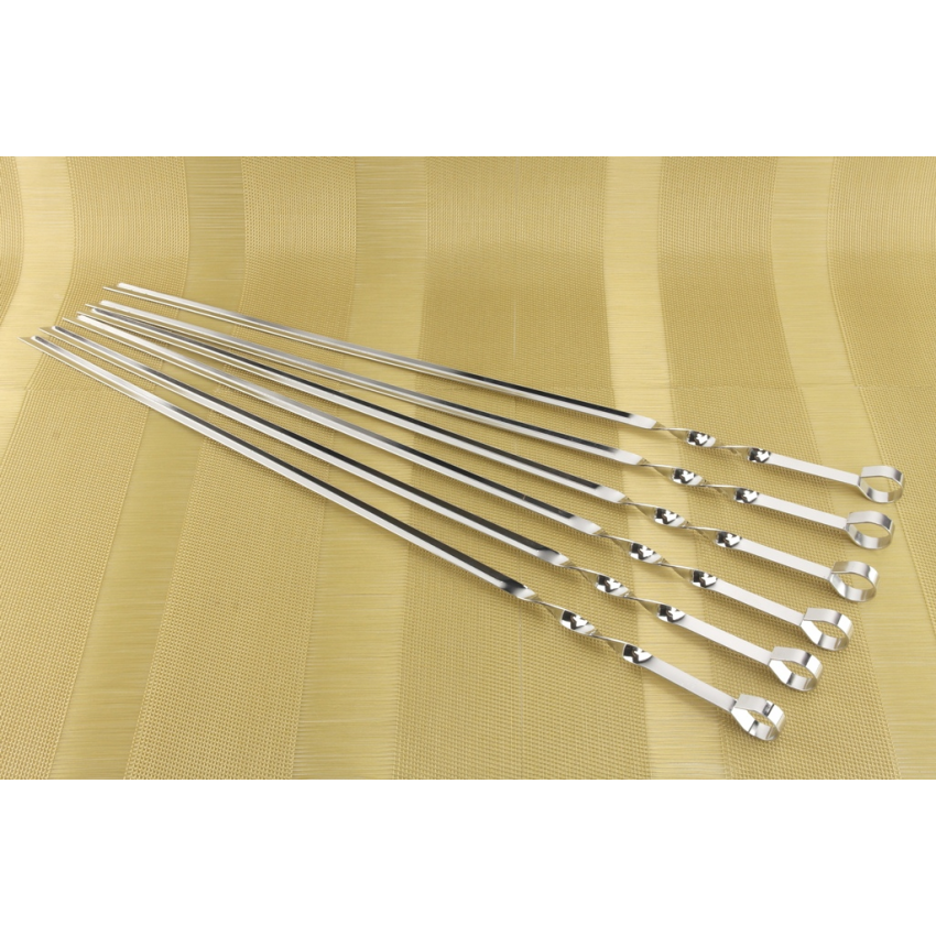 Набір кутових шампурів A-PLUS 1835 зі сталі 60,5 см 6 шт. (2184050544)