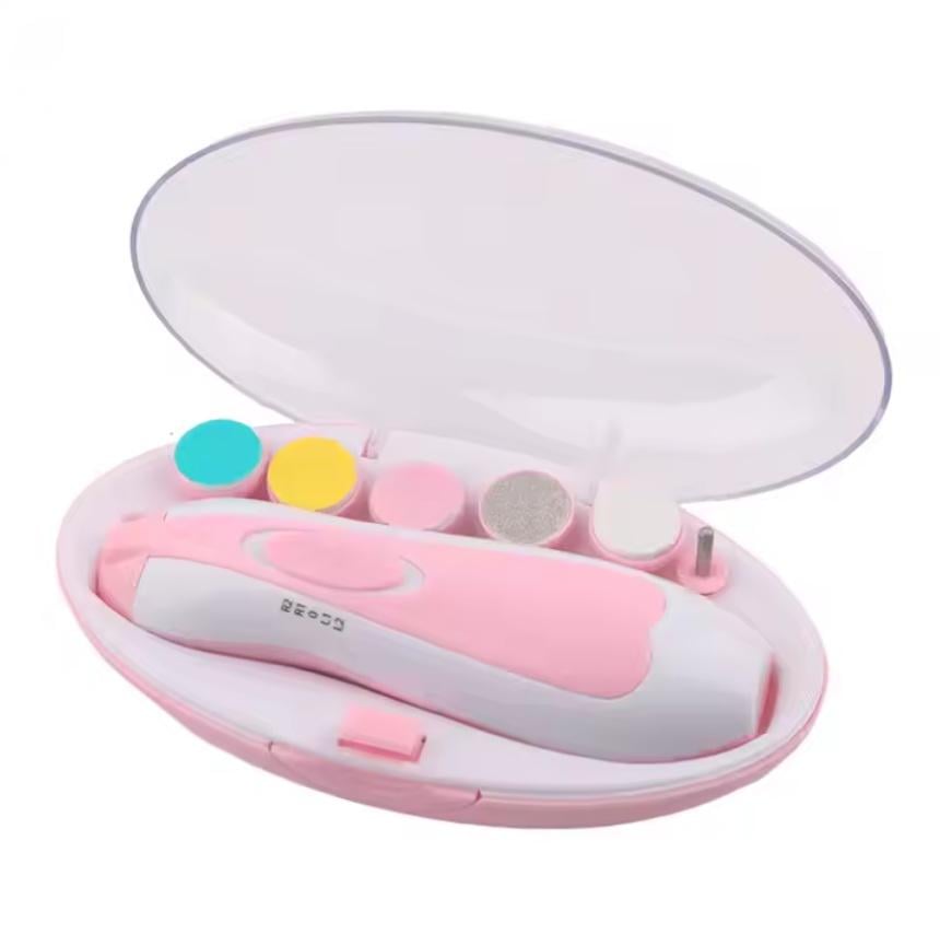 Набір манікюрний для дітей дитячий тример для нігтів полірувальник Рожевий (XL-667)