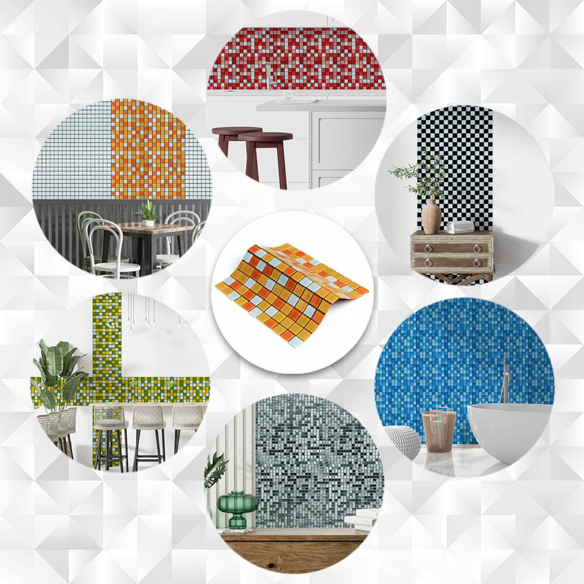 Мозаїка з декоративного скла 298х298х4,5 мм Помаранчевий (SW-00002365) - фото 6 Мозаїка з декоративного скла 298х298х4,5 мм Помаранчевий (SW-00002365) - фото 6