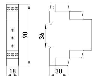 Реле контролю напруги E.NEXT однофазне 225-275 В/165-215 В/0,1-10 с (p0690007) - фото 2