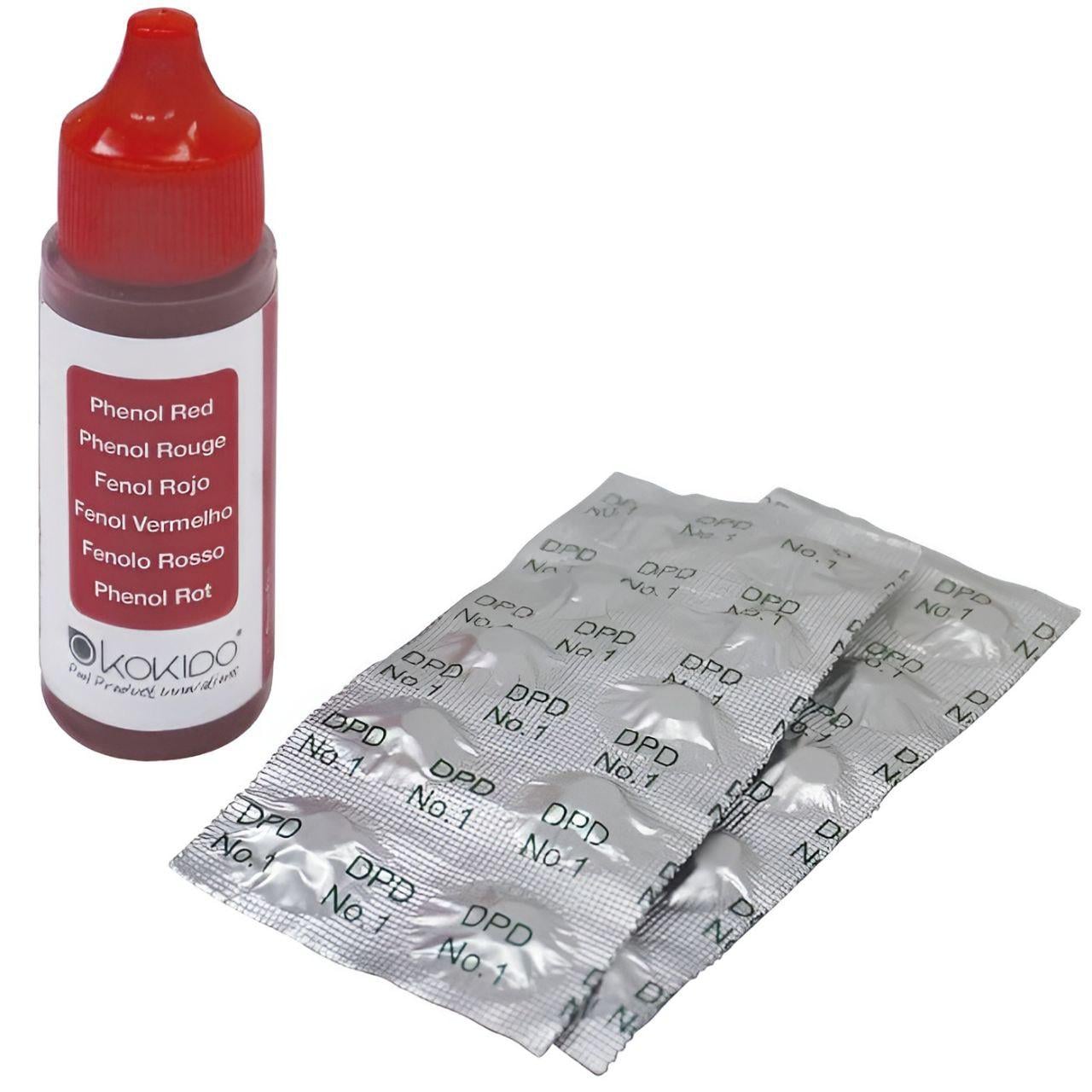 Реагенты Kokido K101CBX24 A28855/запасной набор Phenol Red и DPD №1 для тестера (34728948)