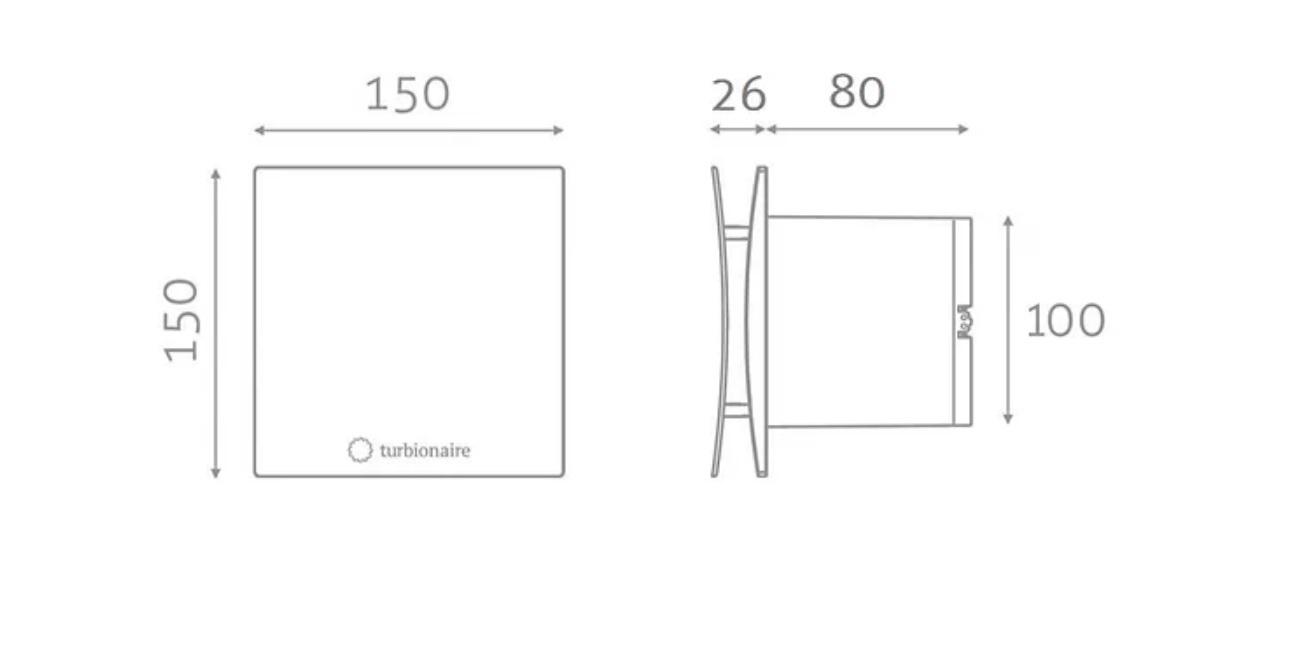 Витяжний вентилятор Turbionaire ARTE 100 SW (ARTE100SW) - фото 6