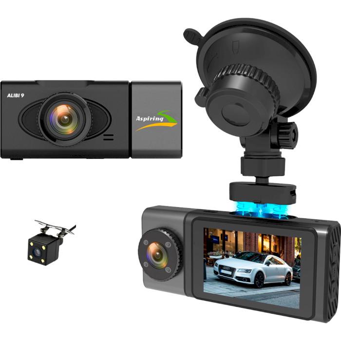 Видеорегистратор Aspiring Alibi 9 GPS 3 Камеры SpeedCam 2,35" IPS H.264 (CD1MP20GAL9) - фото 3
