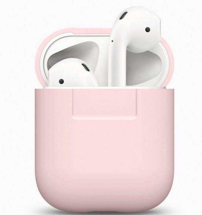 Силиконовый чехол для наушников Elago Silicone Case for AirPods, Pink (EAPSC-PK)