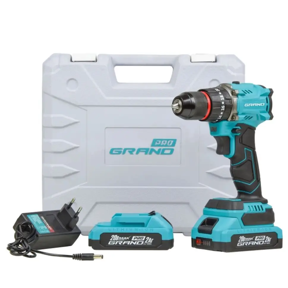 Шурупокрут ударний акумуляторний безщітковий 2 АКБ тип М в кейсі з набором біт та свердл - фото 5