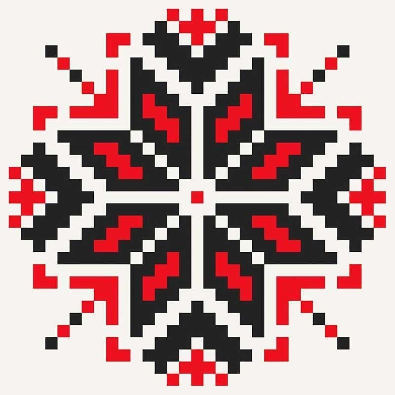 Набір для розпису ART CRAFT Етнічний орнамент 30х30 см (13039-AC)