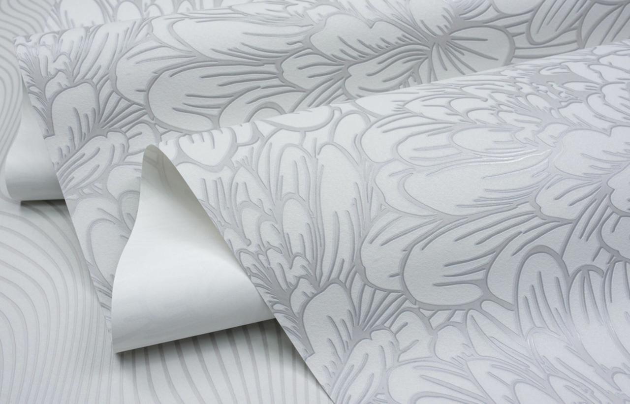 Обои флизелиновые SINTRA Delight 535158 декор вспененный винил 1,06х10,05 м Серый