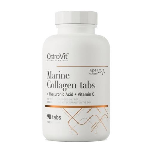 Колаген морський типу I з гіалуроновою кислотою і вітаміном C OstroVit Marine Collagen 90 табл.