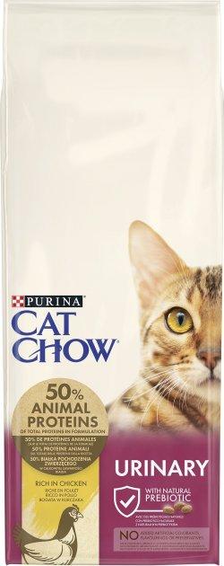 Корм сухой Purina Cat Chow для взрослых котов для поддержки мочевыделительной системы с курицей 15 кг (10770665)