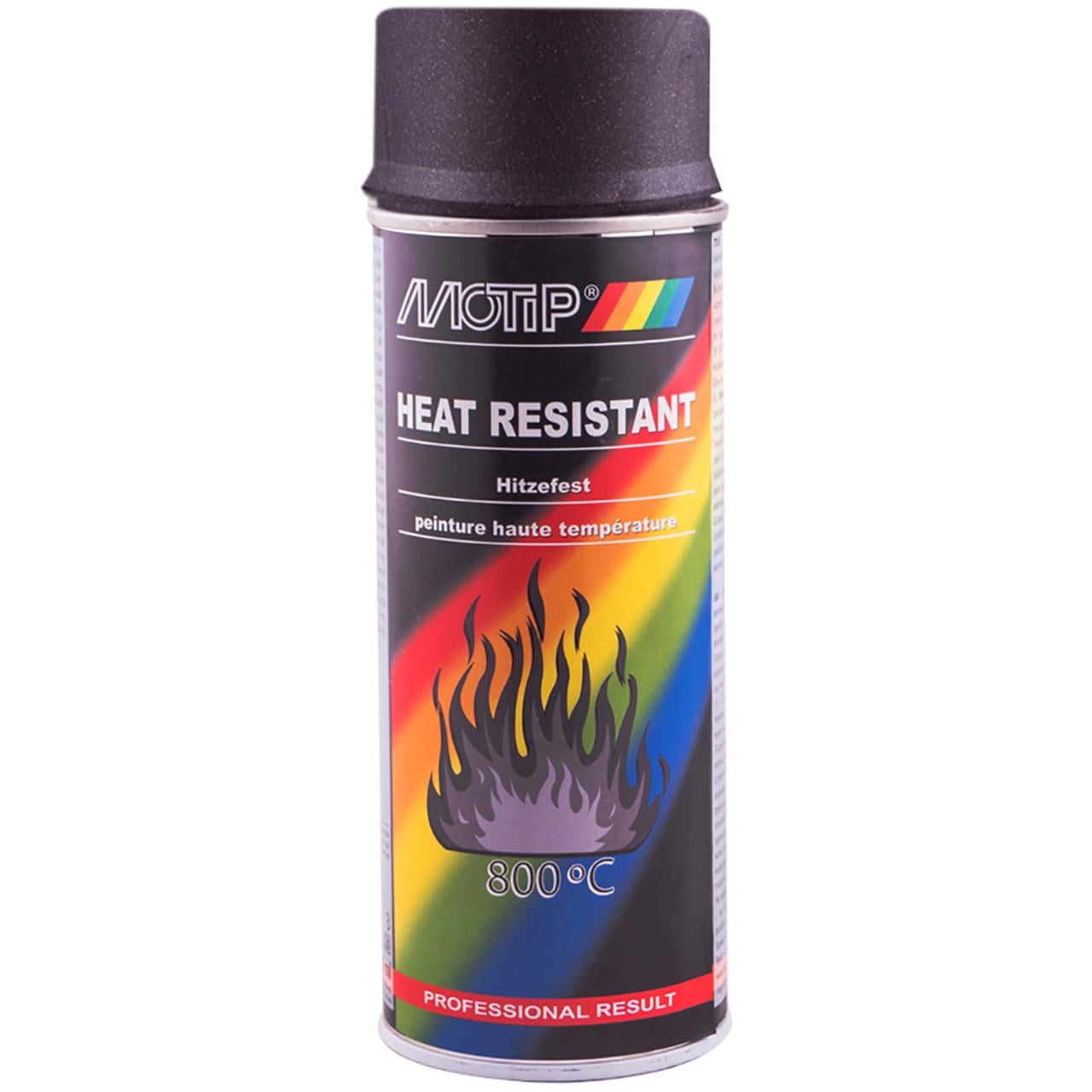 Фарба-емаль термостійка до 800 ° С Motip Heat Resistant 400 мл Антрацит Фарба-емаль термостійка до 800 ° С Motip Heat Resistant 400 мл Антрацит