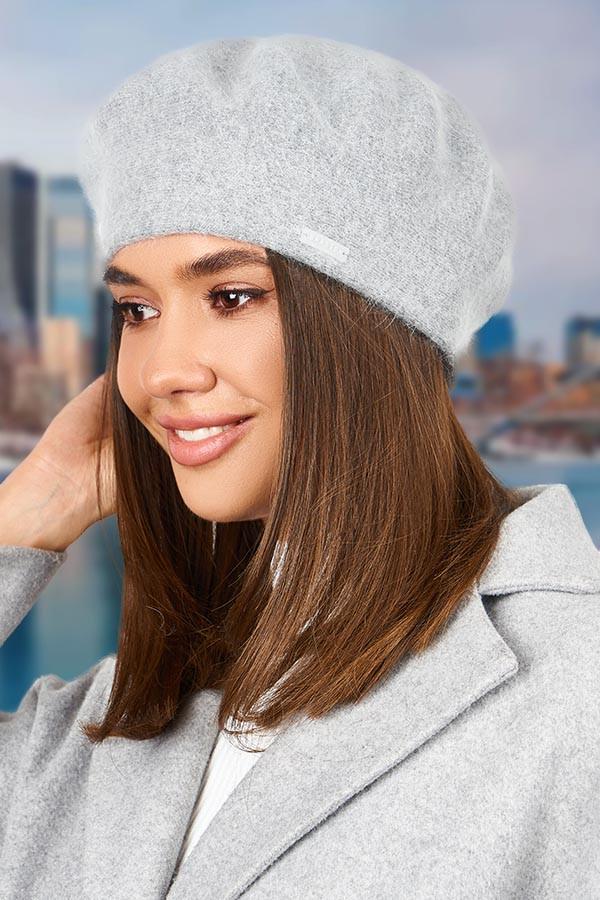 Берет жіночий вовняний Braxton Кристина Сірий (5152/26480535)