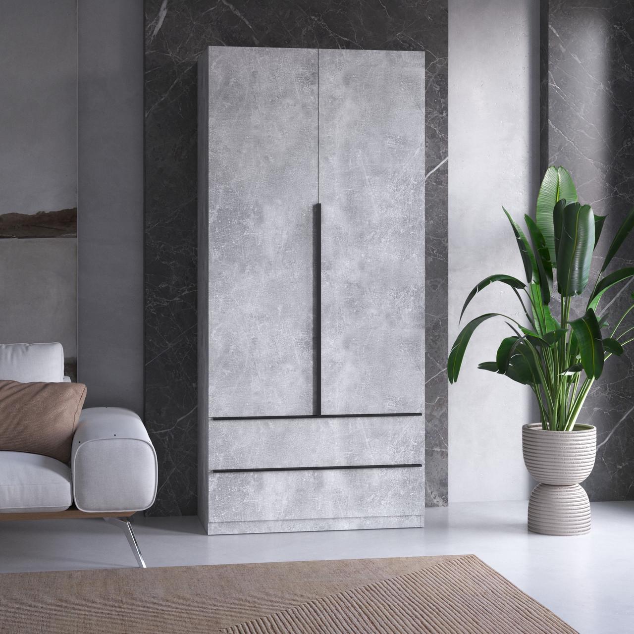 Шафа гардеробна Вайс M-30 1000х500х2195 мм Бетон (30823380)