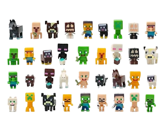 Игровой набор Кубические герои и моби в стиле Minecraft B1 (25158462)