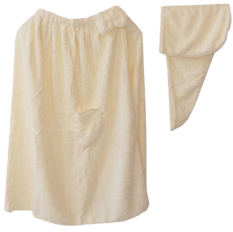 Комплект халат рушник і чалма мікрофібра (71041-Нов) - фото 1 Комплект халат рушник і чалма мікрофібра (71041-Нов) - фото 1