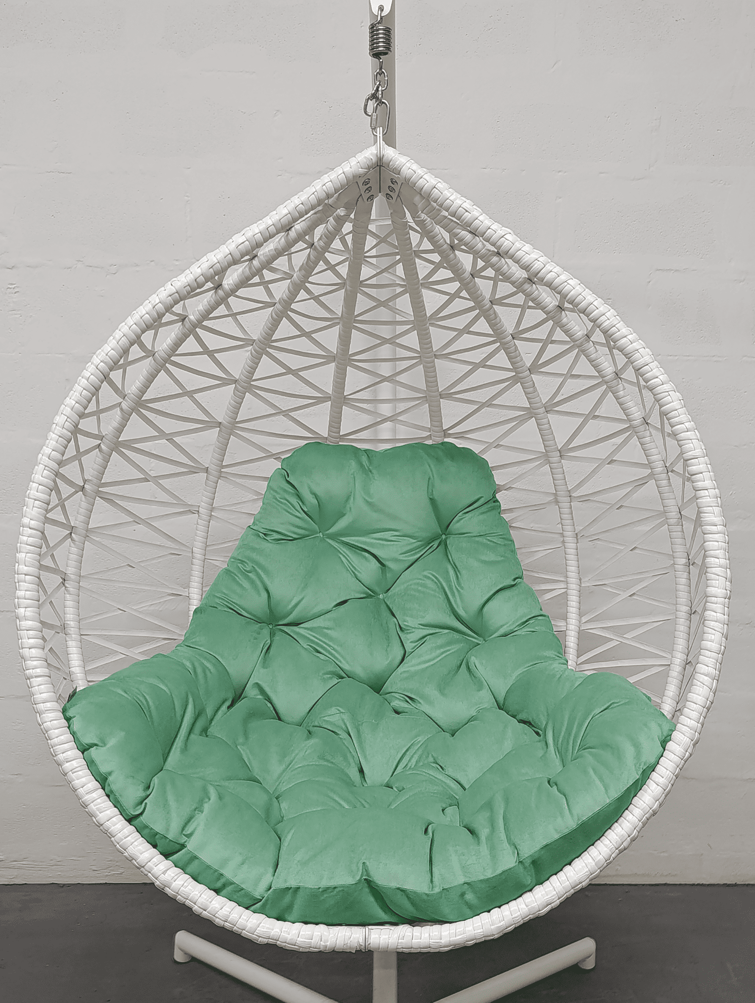 Подушка для кресла-кокона велюр 15 Люцитовый зеленый (5917) - фото 1 Подушка для кресла-кокона велюр 15 Люцитовый зеленый (5917) - фото 1